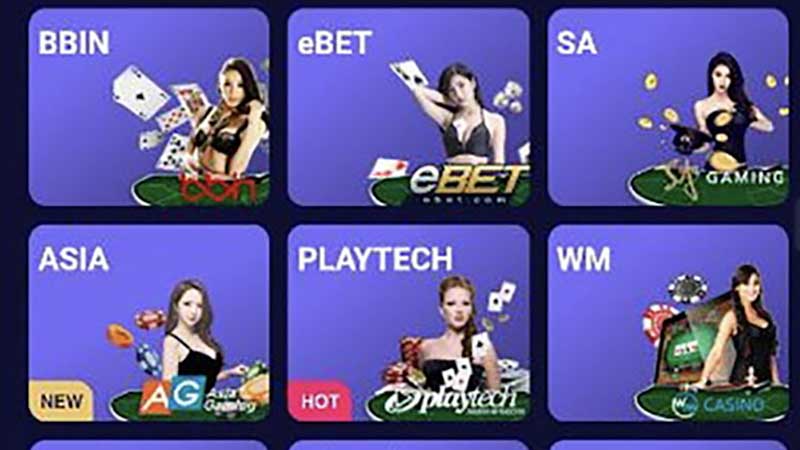 Các sảnh casino trực tuyến wibo88