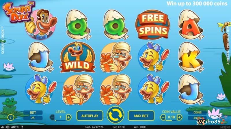 Cách chơi trò chơi slot Scrufy Duck rất đơn giản