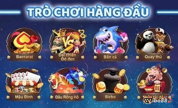 Web game mang đến cho cược thủ rất nhiều các game bài 