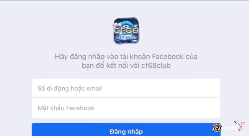 Đăng ký tài khoản web game bằng Facebook