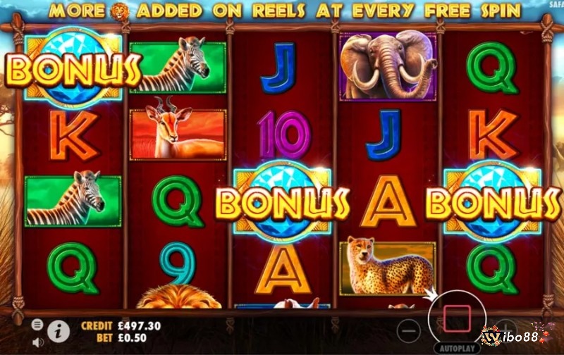 Cách chơi game slot Safari King rất đơn giản