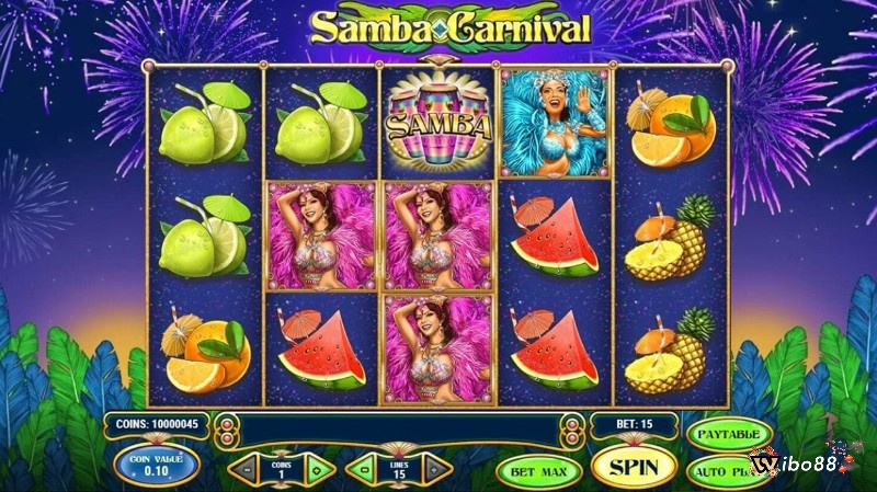 Cách chơi game slot Samba Carnival rất đơn giản