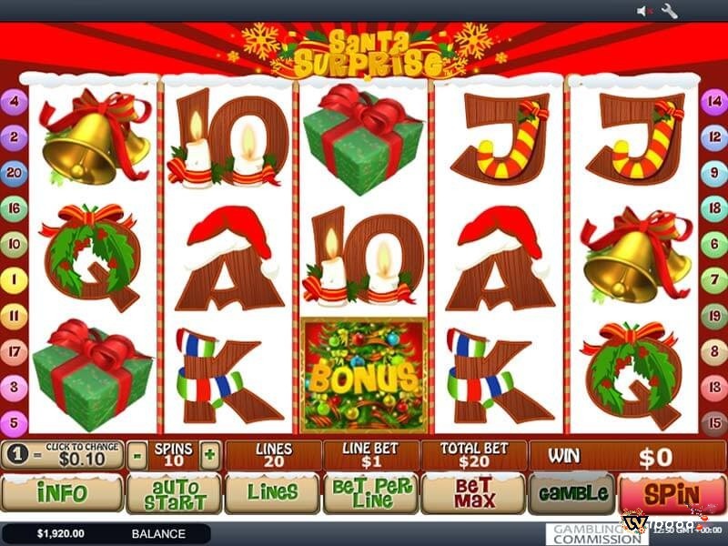 Cách chơi game slot Santa Surprise rất đơn giản