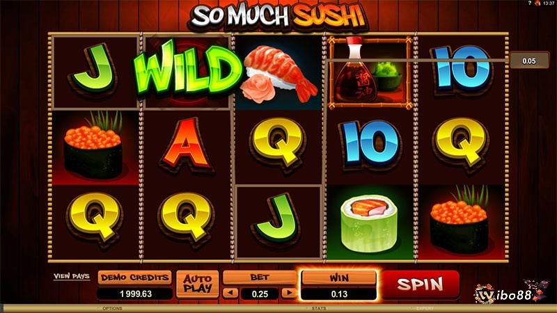 Cách chơi game slot So Much Sushi rất đơn giản