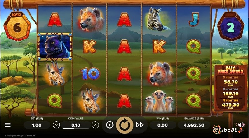 Cách chơi slot Serengeti Kings rất đơn giản