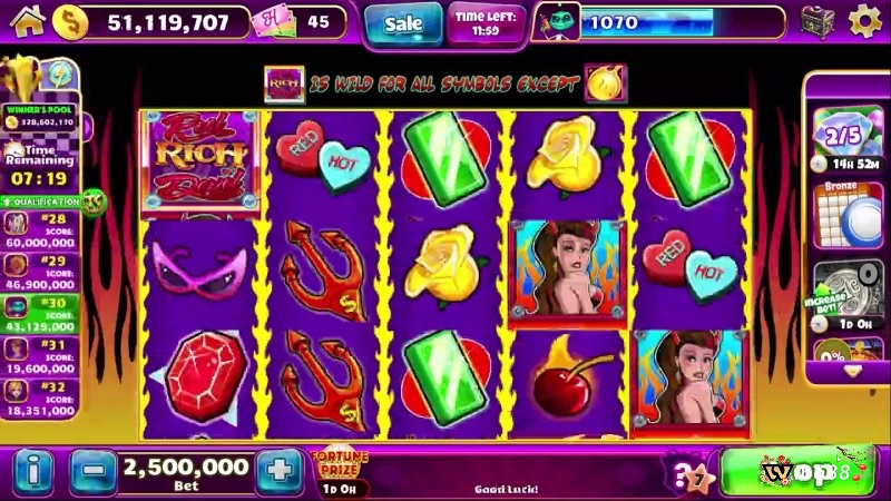 Tỷ lệ trả thưởng của slot game cực cao lên tới 95%