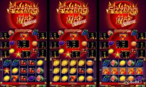 Sizzling Hot Deluxe Hot Slot rực rỡ hệ thống biểu tượng màu sắc