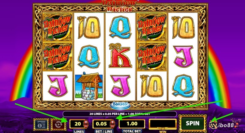 Rainbow Riches có cách chơi khá đơn giản