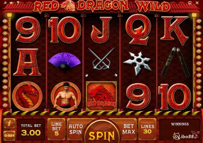 Red Dragon Wild có chủ đề đậm chất võ thuật