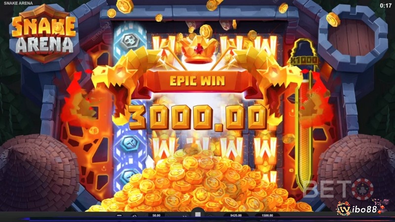 Được cải tiến so với game con rắn cổ điển, người chơi sẽ có màn đối đầu với những sinh vật khác trên đảo trong Snake Arena