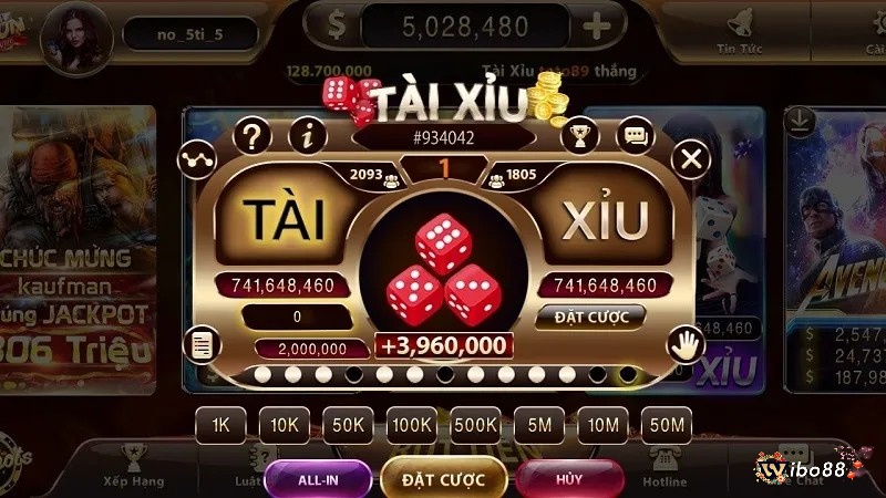 Các cửa cược trong game tài xỉu là gì