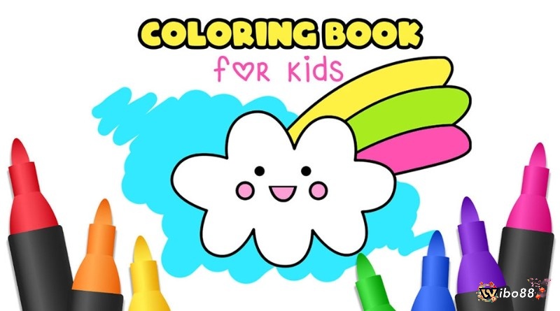 Coloring book Kids Art được thiết kế riêng cho các bạn nhỏ với các công cụ vẽ đơn giản